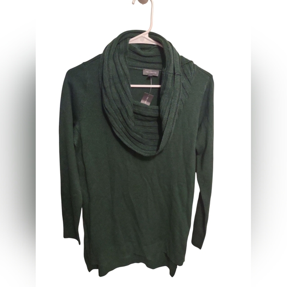 The Limited Cowl Neck Sweater Forest Green Small Classic Cozy Oversized Mature - Picture 1 of 6